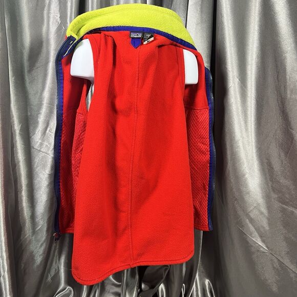 Vintage Patagonia Synchilla Fleece Vest Kids Sz 10 Red Ski Winter Rare Logo 90s - Picture 8 of 14